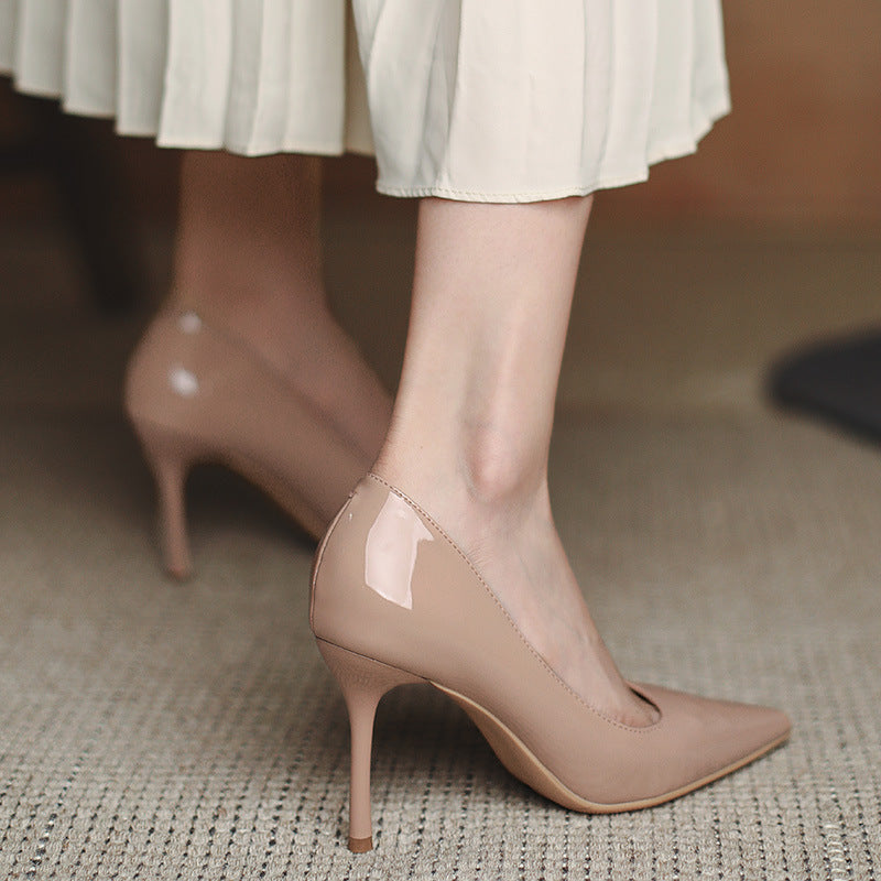 Womens Pointed Toe Slip Basic Shoes