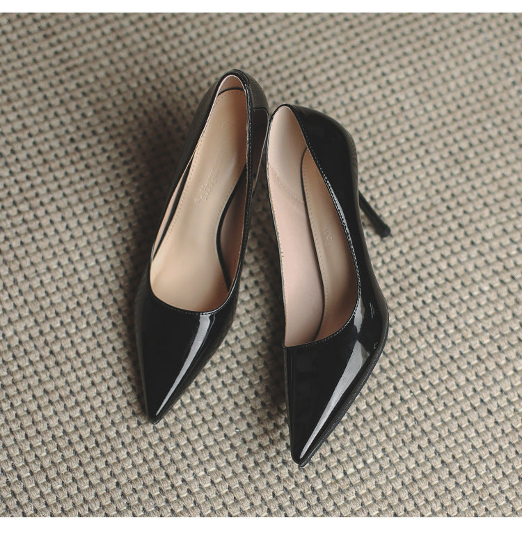 Womens Pointed Toe Slip Basic Shoes