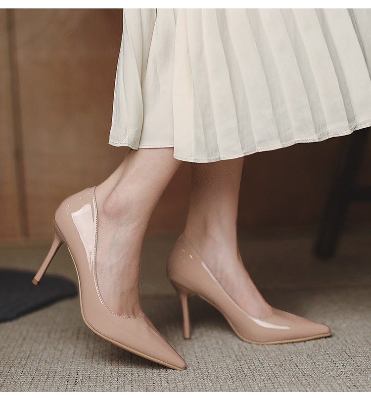 Womens Pointed Toe Slip Basic Shoes