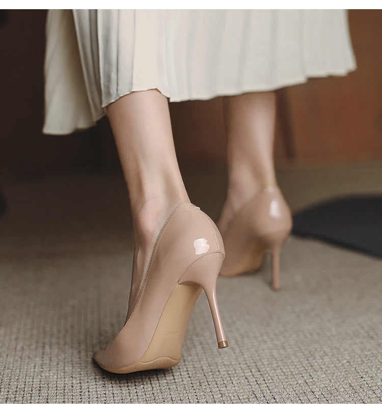 Womens Pointed Toe Slip Basic Shoes