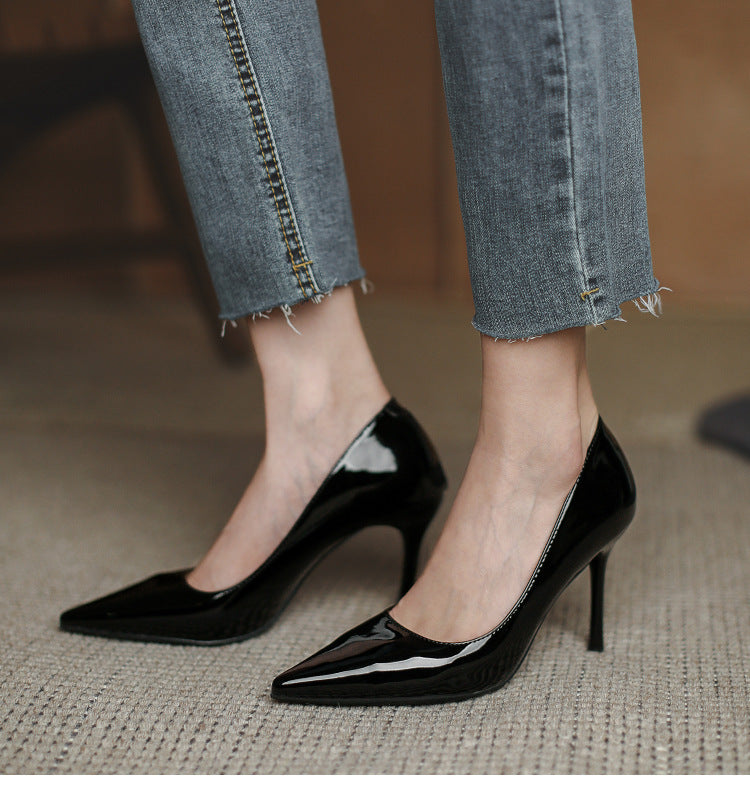 Womens Pointed Toe Slip Basic Shoes