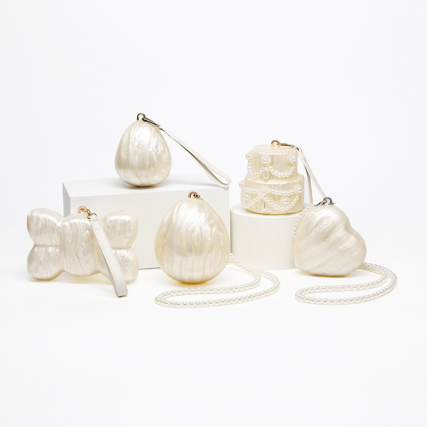 New Women's Pearl Chain Bag