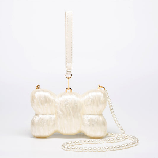 New Women's Pearl Chain Bag