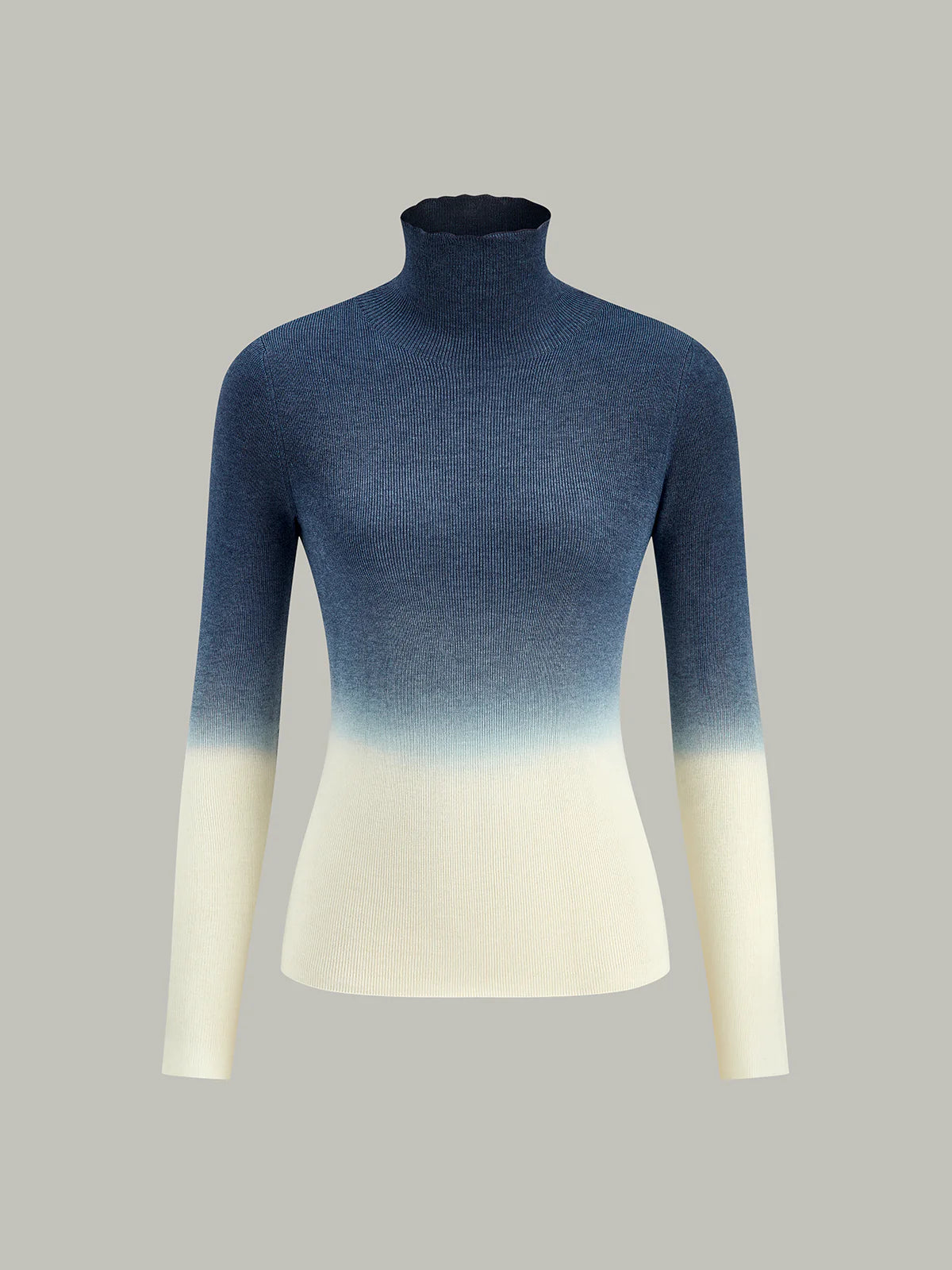 Wool-Blend Slim Knit Top