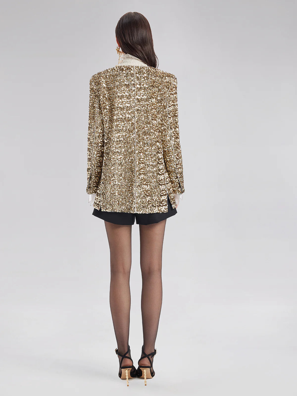 Light Luxury Sequin Heavy-Duty Blazer
