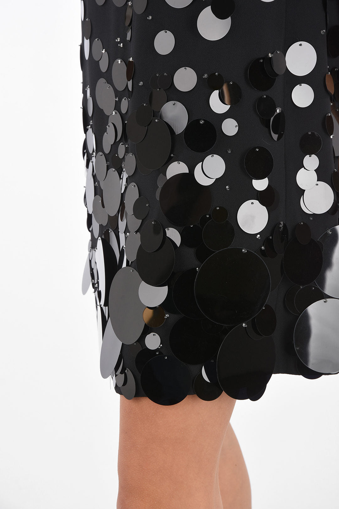 Chic Sleeveless Sequined Dress