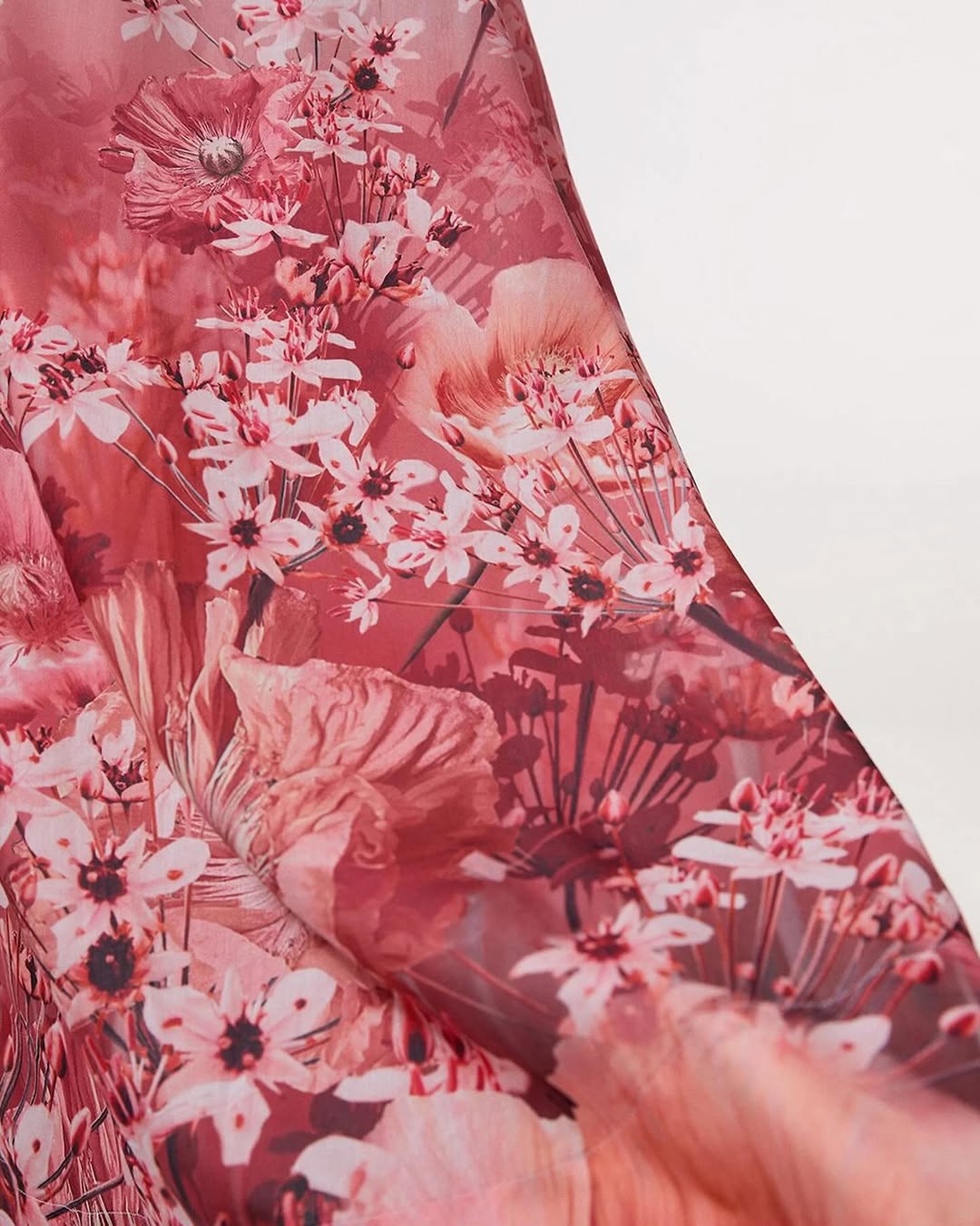 Romantic Floral Print Puff Sleeve Dress