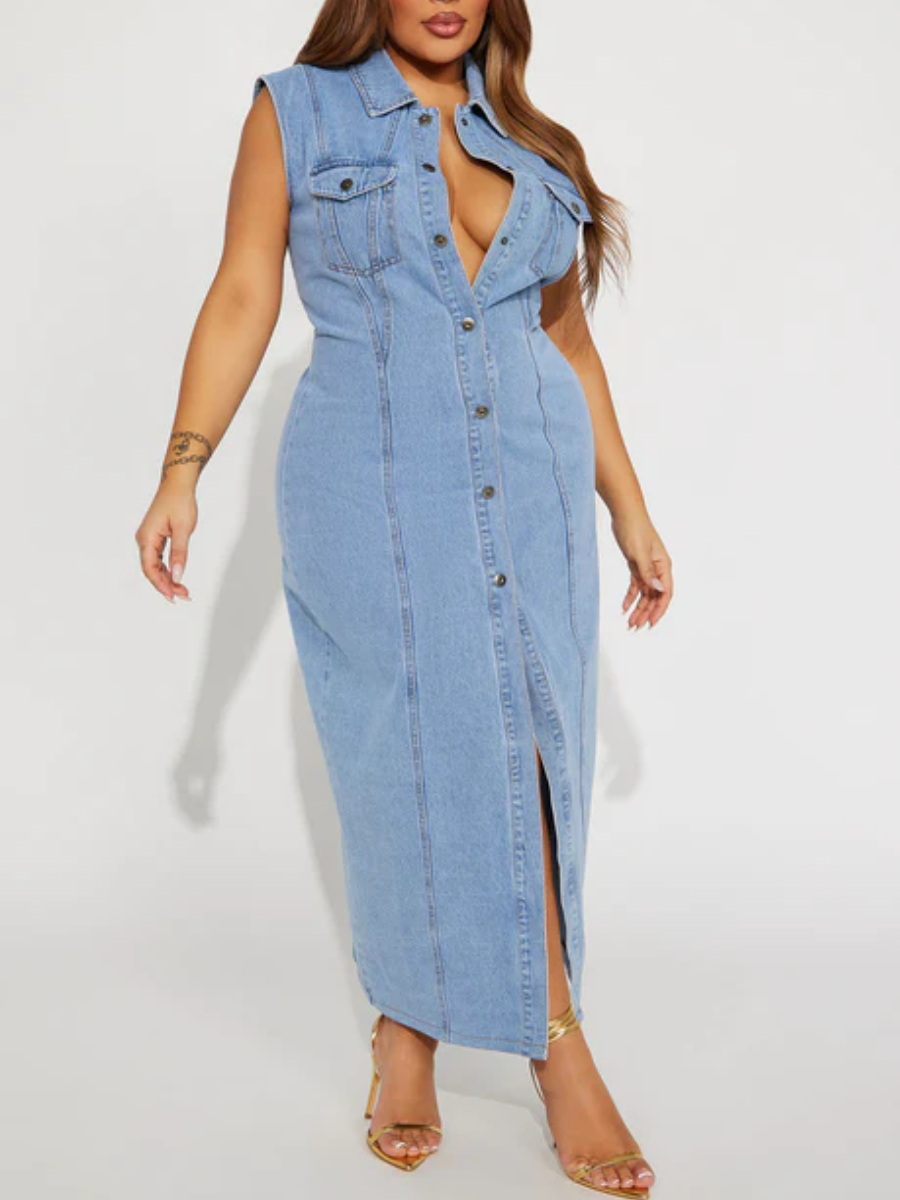 Tallahassee Denim Maxi Dress