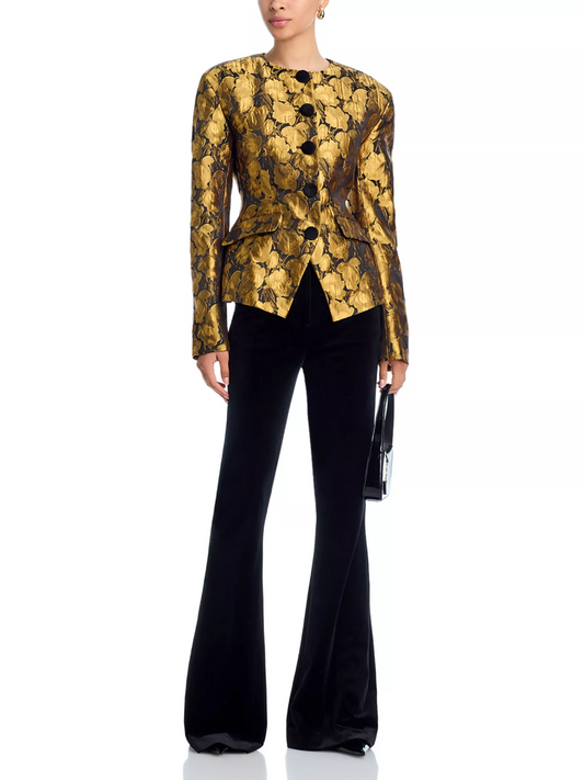 Wanda Metallic Jacquard Blazer