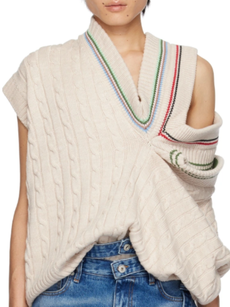 Cable Knit Wool-blend Sweater
