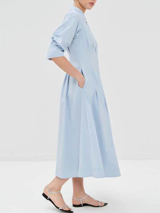 Jazz Pintuck Midi Dress