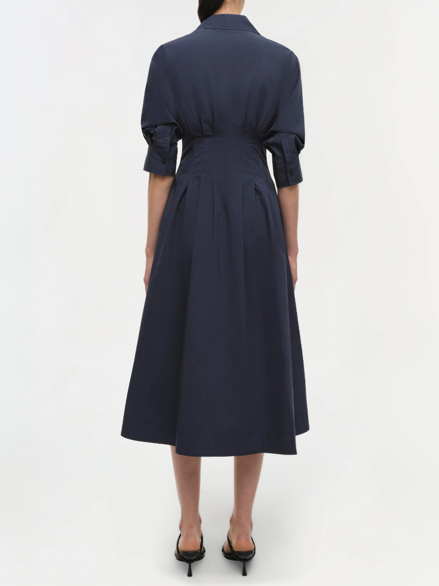 Jazz Pintuck Midi Dress