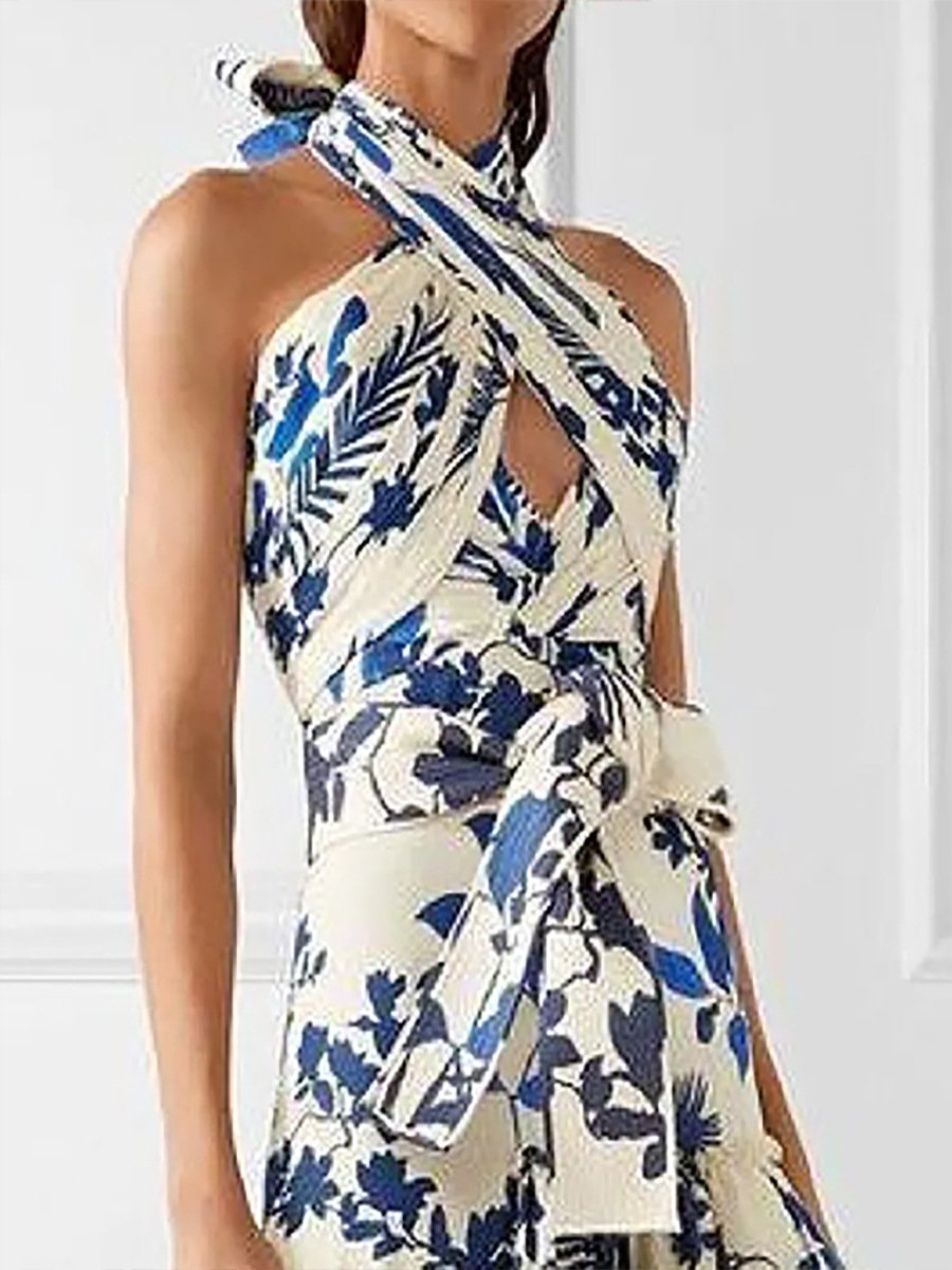 Floral Ruffled Maxi Dress