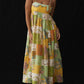 Animal print French backless dress