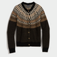 Wool Blend Fair Isle Cardigan
