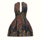 Floral Jacquard Sleeveless Mini Dress