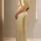 Elegant V-Neck Chiffon Jumpsuit