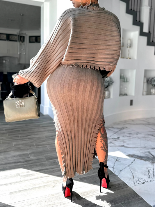 Knitted 2pc Dress Set