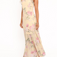Yellow Floral Sleeveless Maxi Dress
