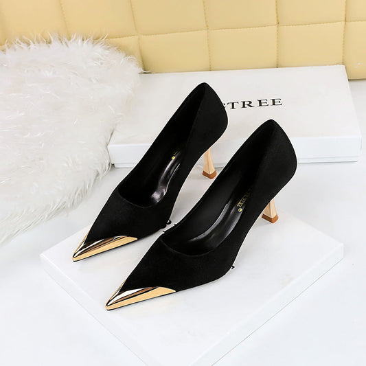 Fashion Metallic Pointed Toe Women's Shoes