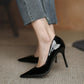 Womens Pointed Toe Slip Basic Shoes