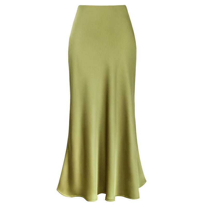 Elegant Silky Fishtail Skirt