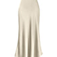 Elegant Silky Fishtail Skirt