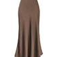 Elegant Silky Fishtail Skirt