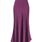 Elegant Silky Fishtail Skirt