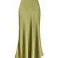Elegant Silky Fishtail Skirt
