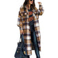 Flannel Plaid Shacket Jacket