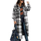 Flannel Plaid Shacket Jacket