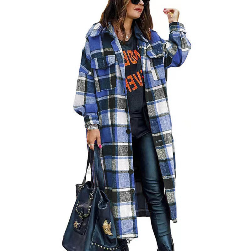 Flannel Plaid Shacket Jacket