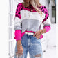 Leopard-Print Color-Blocked Sweater