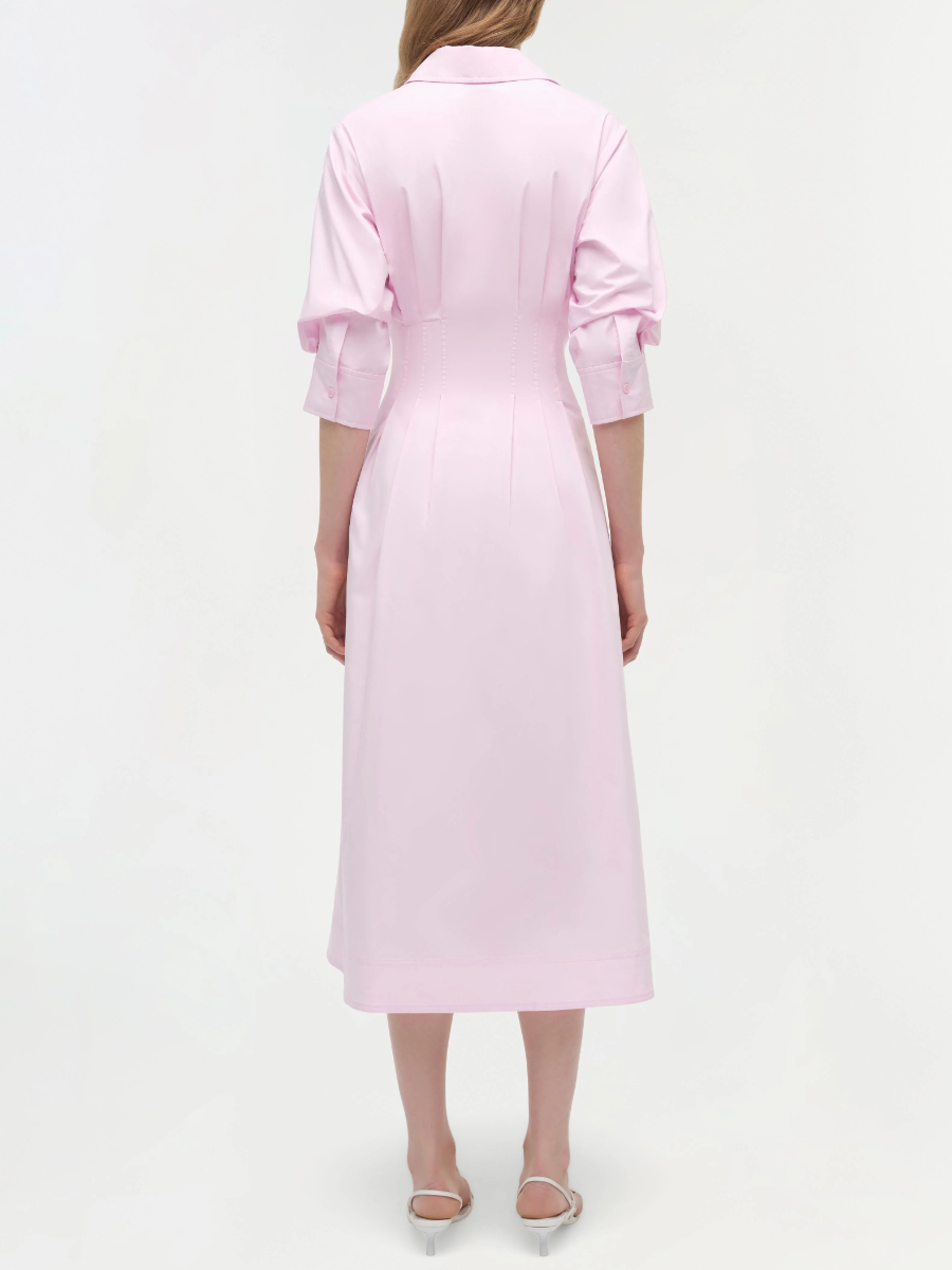 Jazz Pintuck Midi Dress