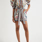 Printed Puff Short Sleeve Romper