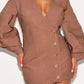 Fashion V Neck Blazer Dress