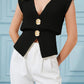 Knit Sweater Sleeveless V Neck Cardigans