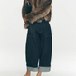 Cropped Faux Fur Coat
