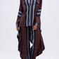 Vertical Plaid Shirt Set