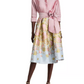 Mixed Media Floral Jacquard Shirt Dress