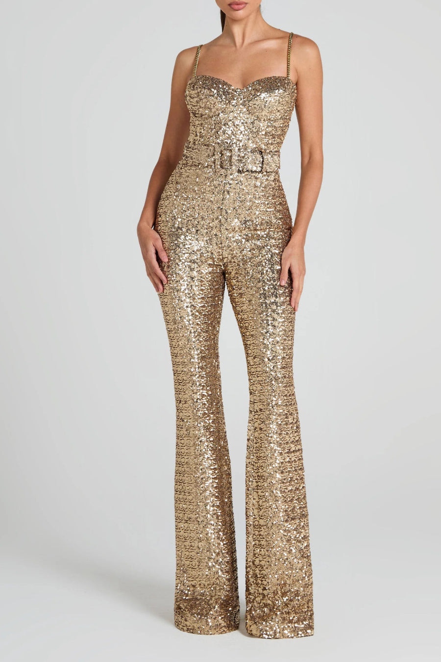 Gold Sequined Jumpsuit