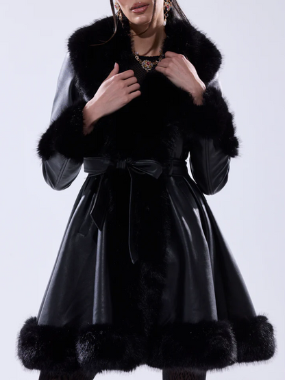 Adeline Fur Trimmed Coat