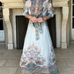 Embroidered Printed Two-piece Set