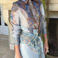 Embroidered Printed Two-piece Set