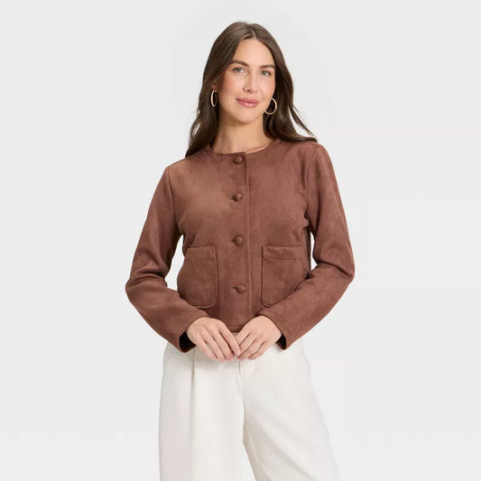Faux Suede Lady Jacket