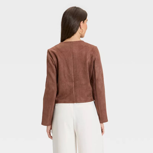 Faux Suede Lady Jacket