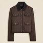 Wool Blend Knit Jacket