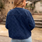 Denim Long Sleeve Button Down Coats