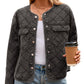 Denim Long Sleeve Button Down Coats